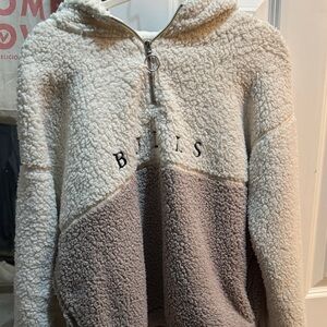 Cozy Two-Tone Chicago Bulls Sherpa Hoodie